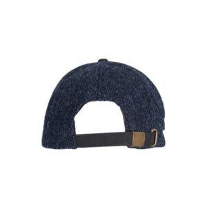 Harris Tweed Brungton Baseballkappe Mitternachtsblau