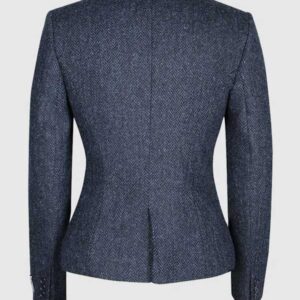 Harris Tweed Jacket Tammy Navy Herringbone