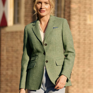 Harris Tweed Blazer ''Carola'' In Sage
