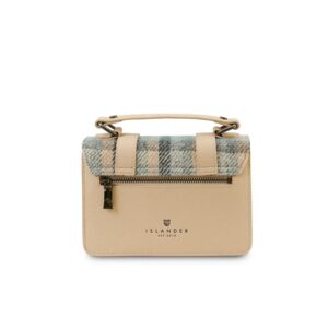 Harris Tweed Clutch, The Leather Mini Satchel, Islander, Islander Tartan