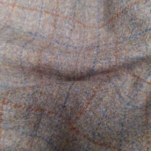Harris Tweed Hose ''Mr. Miller " In Walnut Check