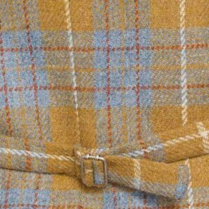 Harris Tweed Weste ''Wales'' In Amber Check