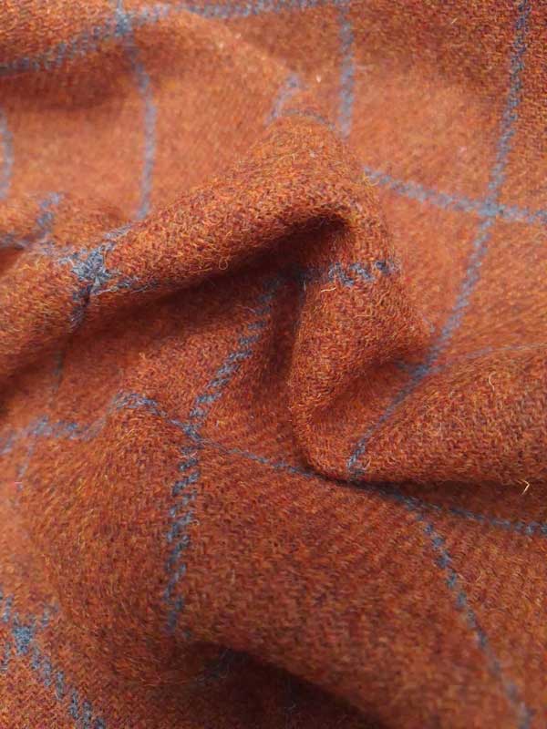 Harris Tweed Sakko London In Rust Overcheck