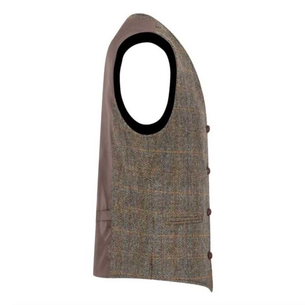 Harris Tweed Dalston Weste Clinton Brown
