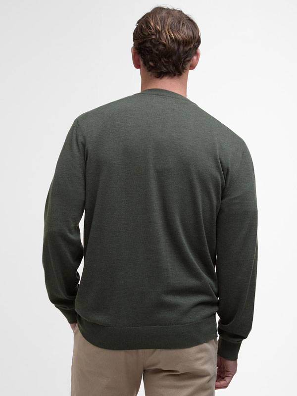 Barbour Pullover Bayfield Rundhalsausschnitt Olive