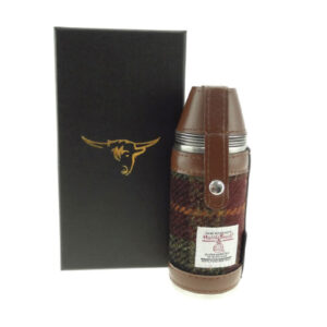 Harris Tweed Jagdflasche Rost Check