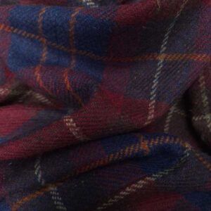 Harris Tweed Mütze "Henry Cap" In Berry Check