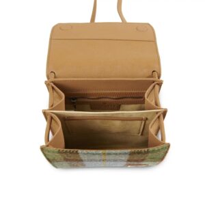 Harris Tweed Clutch, The Eilidh, Islander, kastanienblauer Tartan