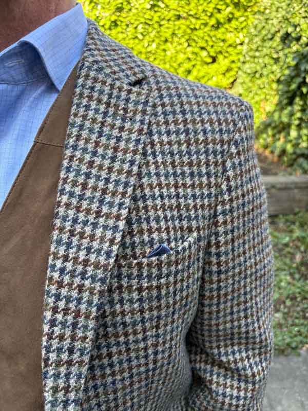 Harris Tweed Sakko London In Houndstooth Tweed