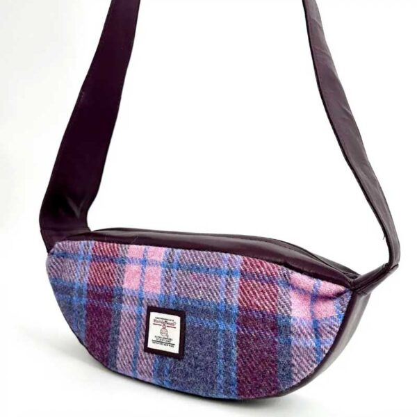 Harris Tweed Umhängetasche in Pastellrosa