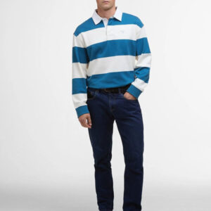 Barbour Rugby Polo Blue White