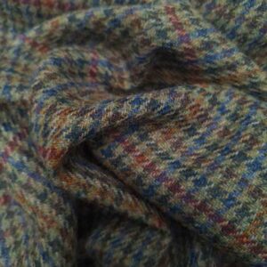 Harris Tweed Weste "Wales" In Green Castle