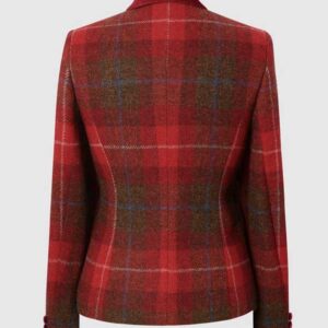 Harris Tweed Jacket Amy Red Tartan