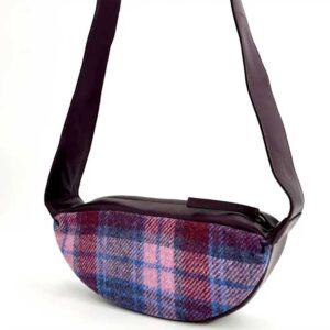 Harris Tweed Umhängetasche in Pastellrosa