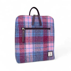 Harris-Tweed-Rucksack in Pastellrosa