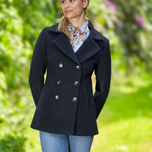 Damen Cabanjacke „Leonie“ Aus Woll-Kaschmir-Mix In Navy