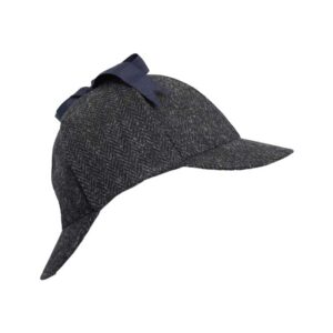 Harris Tweed Deerstalker Hut Watson Gunmetal Grau