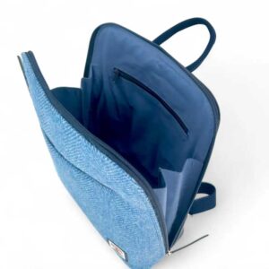 Harris Tweed Rucksack in Himmelblau