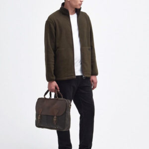 Barbour Aktentasche Wax Leather Briefcase Olive