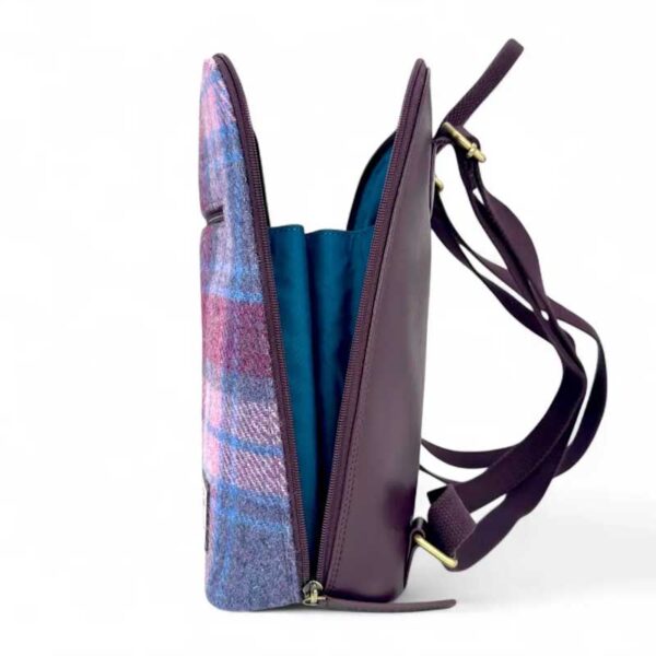 Harris-Tweed-Rucksack in Pastellrosa
