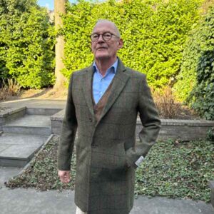 Harris Tweed Blazermantel “Barney” Für Herren In Green Overcheck