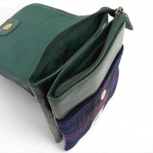 Harris Tweed Mini-Umhängetasche im Baird-Karo-Muster