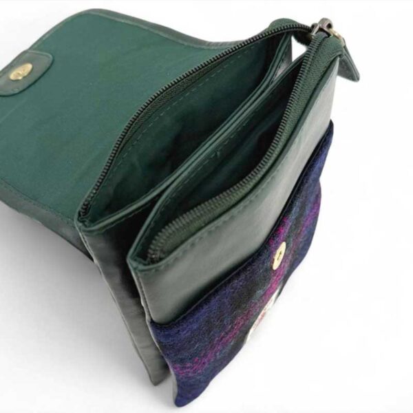 Harris Tweed Mini-Umhängetasche im Baird-Karo-Muster