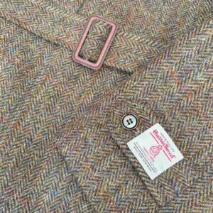 Harris Tweed Raglan-Mantel, Braun