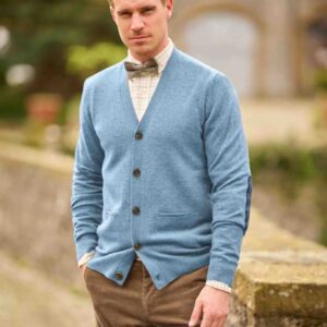 Herren Merino-Strickjacke ''The Cardigan'' In Blue