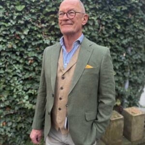 Herren Leinen Sakko ''London So'' In Oliv