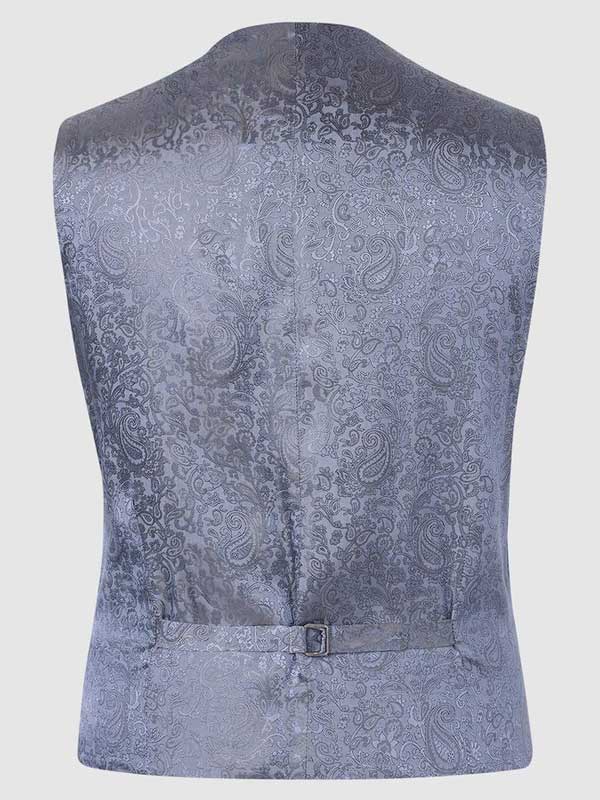 Iain Waistcoat Yorkshire Tweed - Mustard/Blue