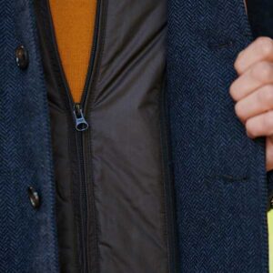 Wellington Tweed Visgraat Jack Blauw