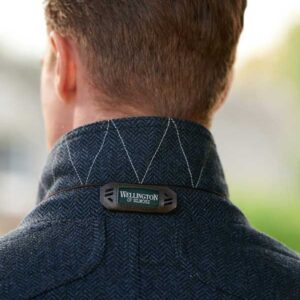 Wellington Tweed Visgraat Jack Blauw