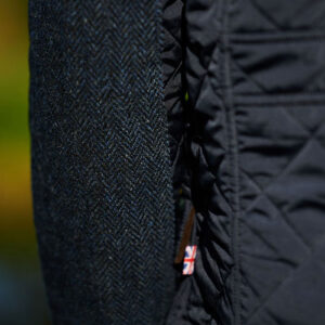 Stepp Jack Met Harris Tweed Details Blauw