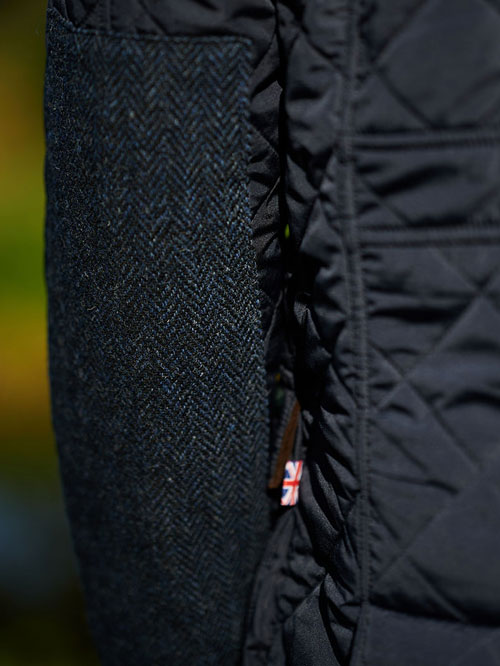 Stepp Jack Met Harris Tweed Details Blauw
