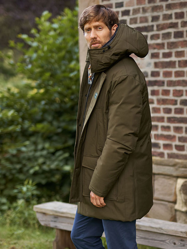 Wellington, Wind- en waterbestendige Parka Olijf