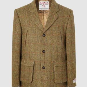 Harris Tweed Utility Jacket Mustard