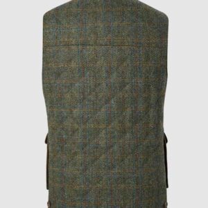Harris Tweed Körperwärmer - Grün multi