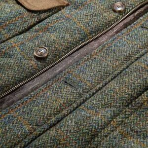Harris Tweed Körperwärmer - Grün multi