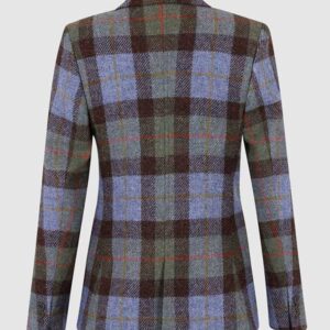 Harris Tweed Damen Blazer Claire Hacking Jacket - Green / blue