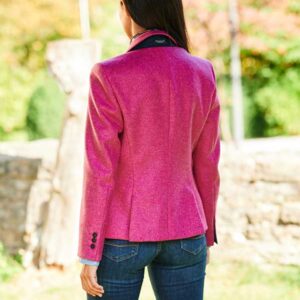 Harris Tweed Blazer In Pink