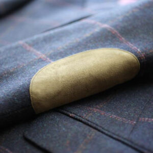 Tweed Anzüge Dunkelblau Mit Rosa Überfenster Yorkshire Tweed