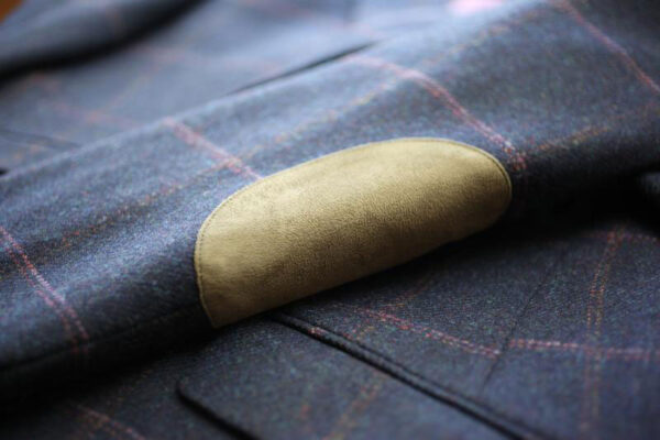 Tweed Anzüge Dunkelblau Mit Rosa Überfenster Yorkshire Tweed
