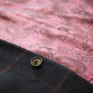 Tweed Anzüge Dunkelblau Mit Rosa Überfenster Yorkshire Tweed