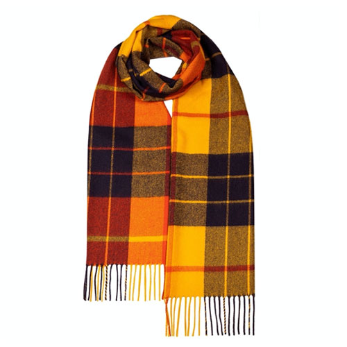Luxe Oversized Lamswollen Shawl Macleod Ocre