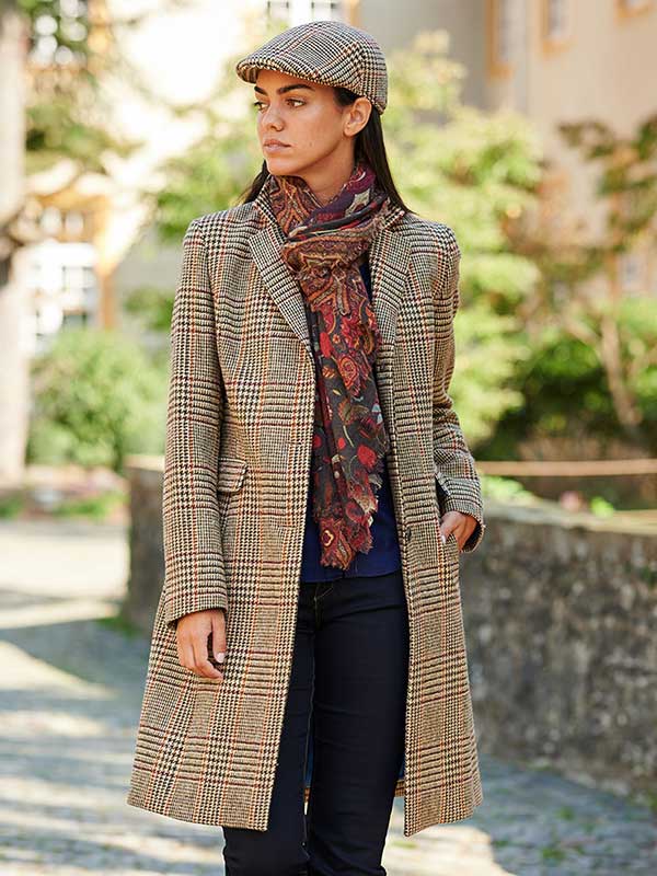 Wellington, Harris Tweed damesjas met grote overruit