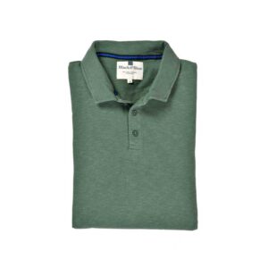 BLACK & BLUE 1871, LANGE MOUW POLO SHIRT GROEN