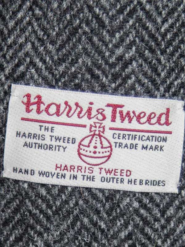 Harris Tweed Utility Sakko Grau Fischgrätmuster