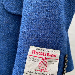 Harris Tweed Sakko Blau Twill 607