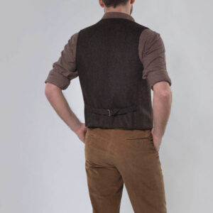 Harris Tweed Weste mit Revers 670